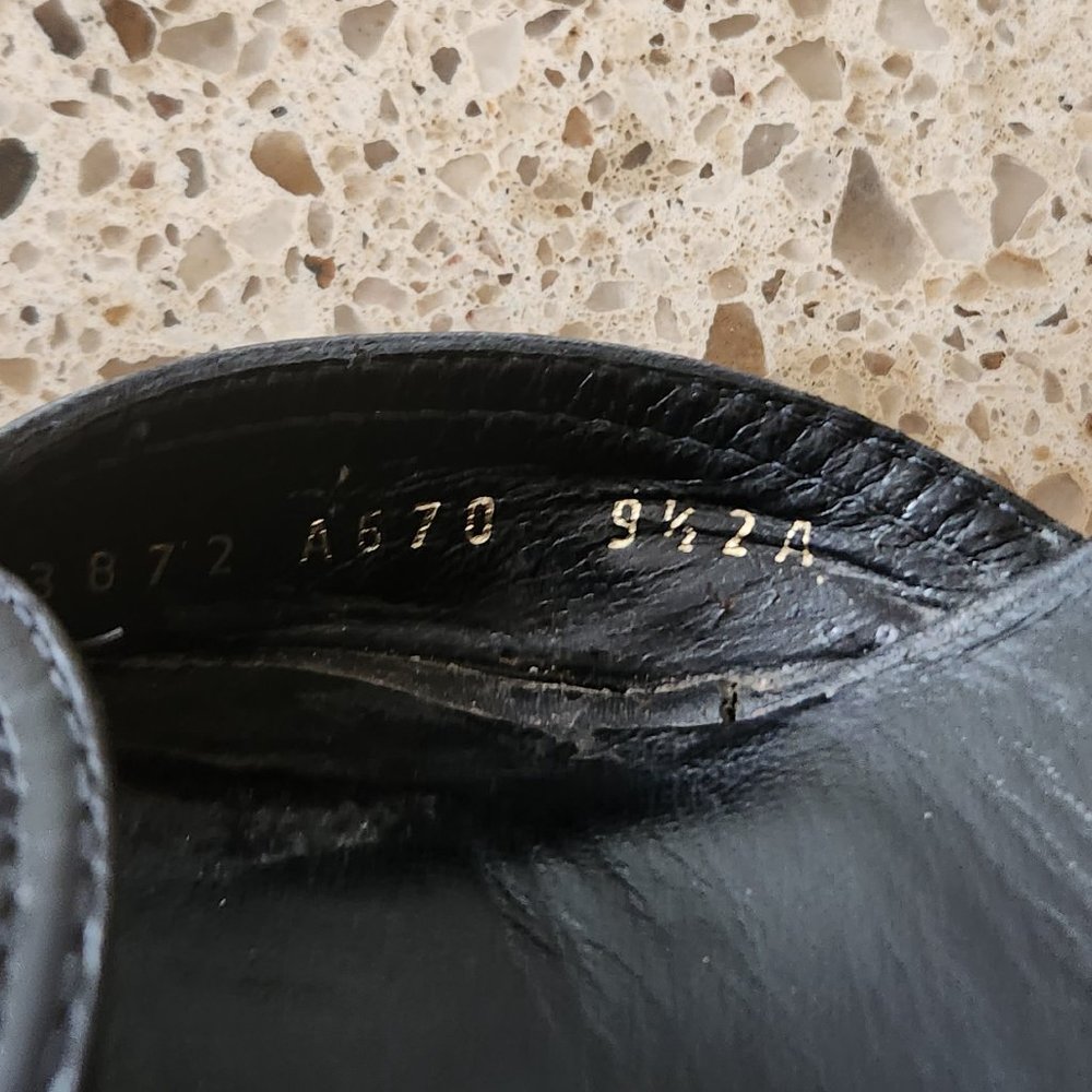 Vintage Strappy Black Heels- Salvatore Ferragamo 9 1/2 2A - Picture 6 of 8